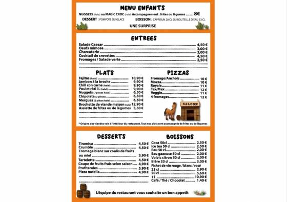 Menu enfants La Rotisserie