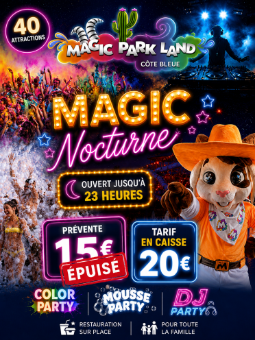prévente nocturne 15€  épuisé 

nouveau tarif 20€