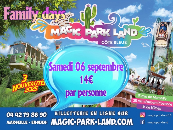 Family days
14€ par personne
venez nombreux